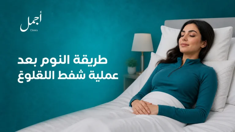طريقة النوم بعد عملية شفط اللغلوغ - عيادات أجمل